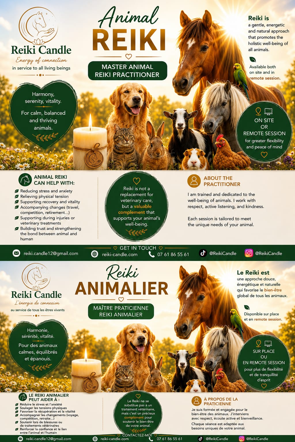 Reiki Candle - reiki animalier
